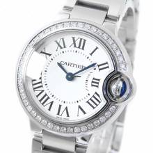 Thumbnail von Cartier Ballon Bleu 28mm Quartz Steel Diamond Watch </h1>