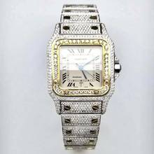 Thumbnail von Cartier Santos Galbée 29mm Quartz 2 Tone 10.20TCW Diamond Watch </h1>