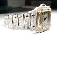 Thumbnail von Cartier Santos Galbée 29mm Quartz 2 Tone 10.20TCW Diamond Watch </h1>