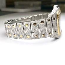 Thumbnail von Cartier Santos Galbée 29mm Quartz 2 Tone 10.20TCW Diamond Watch </h1>