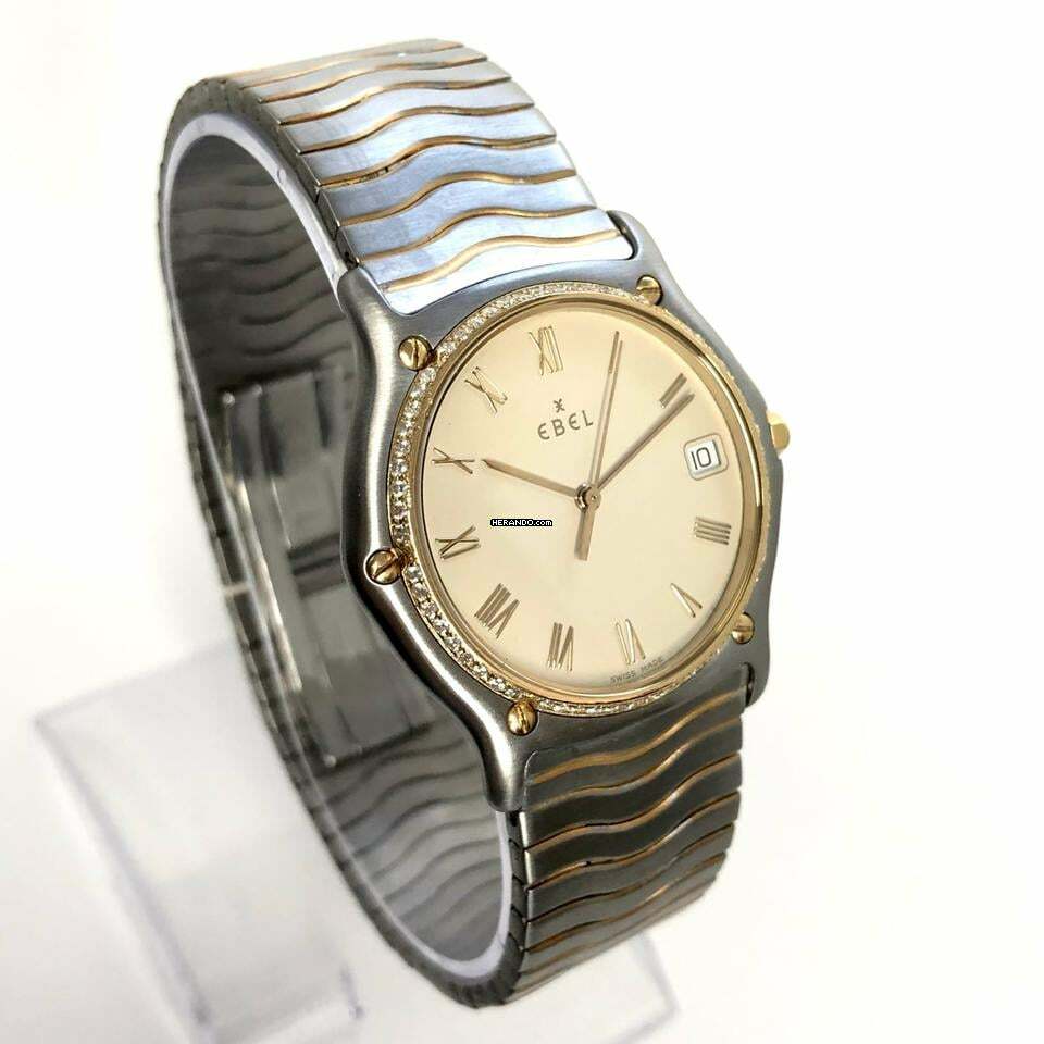 Thumbnail von Ebel Wave Quartz 35mm 2 Tone Diamond Watch </h1>