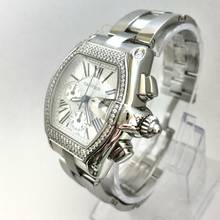 Thumbnail von Cartier Roadster Chronograph 2618 Automatic 42mm Steel ~2.5TCW DIAMOND Watch </h1>