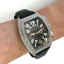 Thumbnail von Franck Muller Conquistador Chronograph Automatic 35mm Steel 5.2TCW Diamond Watch </h1>