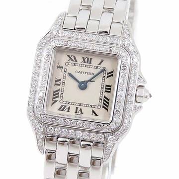  Cartier Panthère Quartz 23mm 18K White Gold ~1TCW DIAMOND Watch </h1> 