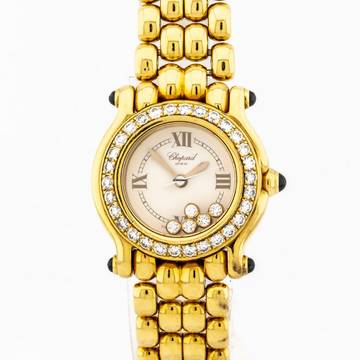  Chopard Happy Sport Ref. 27/6149-23 18K Gelbgold Saphire Diamanten FC lose </h1> 
