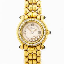 Thumbnail von Chopard Happy Sport Ref. 27/6149-23 18K Gelbgold Saphire Diamanten FC lose </h1>