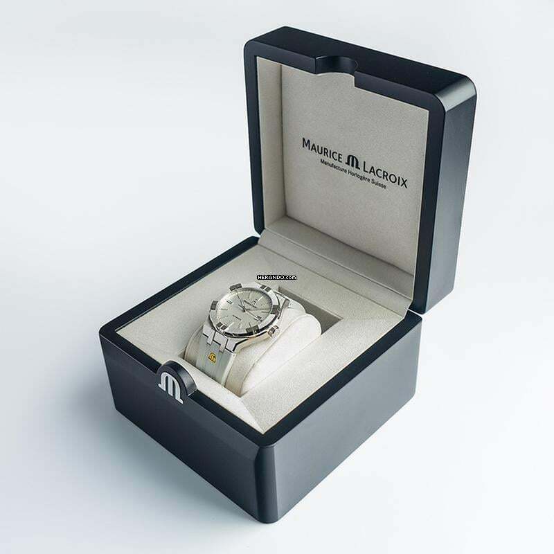 Thumbnail von Maurice Lacroix AIKON AI6008-SS000-130-2 - Aikon Automatic White Dial Stainless Steel Men's Watch </h1>