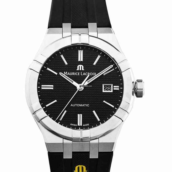  Maurice Lacroix AIKON AI6008-SS000-330-2 - Aikon Automatic Black Dial Stainless Steel Men's Watch </h1> 