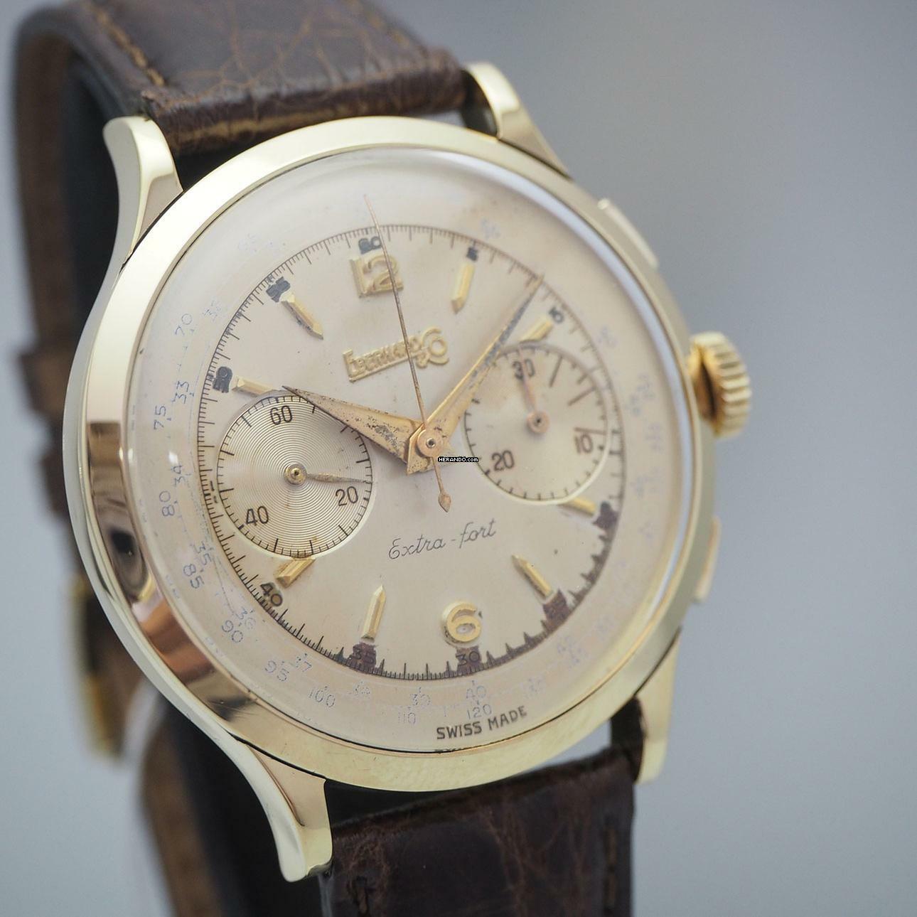 Thumbnail von Eberhard & Co. Extra-Fort Chronograph Vintage 18k/750 Gold </h1>