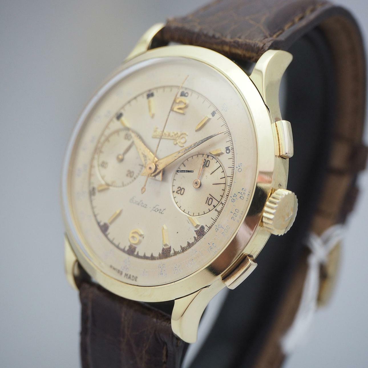 Thumbnail von Eberhard & Co. Extra-Fort Chronograph Vintage 18k/750 Gold </h1>