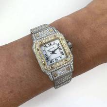 Thumbnail von Cartier Santos Galbée 24mm Automatic Watch 3.63TCW Diamonds </h1>