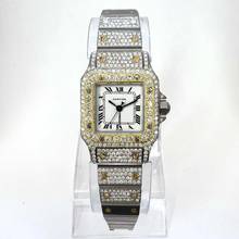 Thumbnail von Cartier Santos Galbée 24mm Automatic Watch 3.63TCW Diamonds </h1>