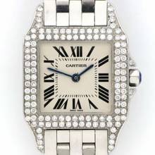 Thumbnail von Cartier Santos Demoiselle Quartz Steel 26mm Diamond Watch </h1>