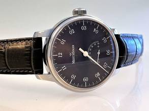 Thumbnail von Meistersinger Unomatik UM207 ZB grau Lederarmband grau mit Faltschließe deutsche Auslieferung </h1>