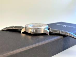 Thumbnail von Meistersinger Unomatik UM207 ZB grau Lederarmband grau mit Faltschließe deutsche Auslieferung </h1>