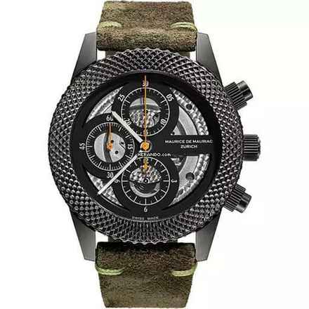  Maurice de Mauriac CHRONO MODERN DIVER SKELETON PVD 