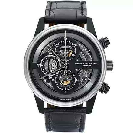  Maurice de Mauriac CHRONO MODERN SKELETON PVD 