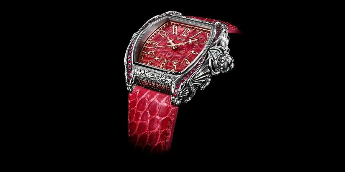 Strom Agonium Memento Mori Argentum Ruby bezel