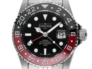 Thumbnail von Davosa Ternos Professional TT GMT Stahl Keramik schwarz rot Automatik Armband Stahl 42mm Box&Pap. Full Set Neu