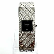 Thumbnail von Chanel MATELASSE Quartz 19mm Steel 3.03TCW Diamond Bracelet Watch </h1>