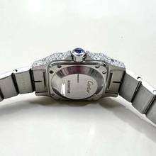 Thumbnail von Cartier Santos Galbée 24mm Automatic 2 Tone 1.9TCW Diamond Watch </h1>