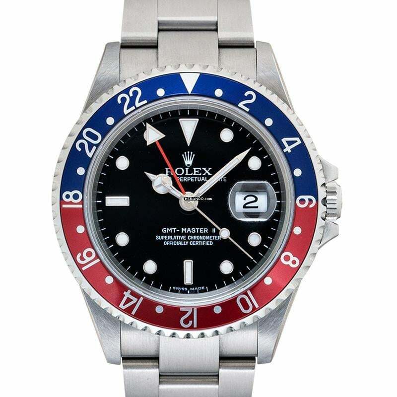  Rolex GMT-Master II 16710 - GMT Master II Automatic Black Dial Stainless Steel Men's Watch </h1> 