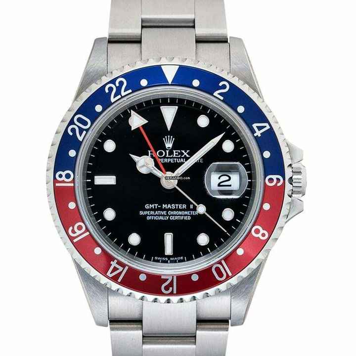  Rolex GMT-Master II 16710 - GMT Master II Automatic Black Dial Stainless Steel Men's Watch </h1> 