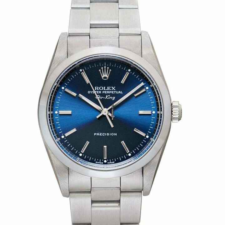  Rolex Air King 14000Blue - Air King Blue/Steel 34mm </h1> 