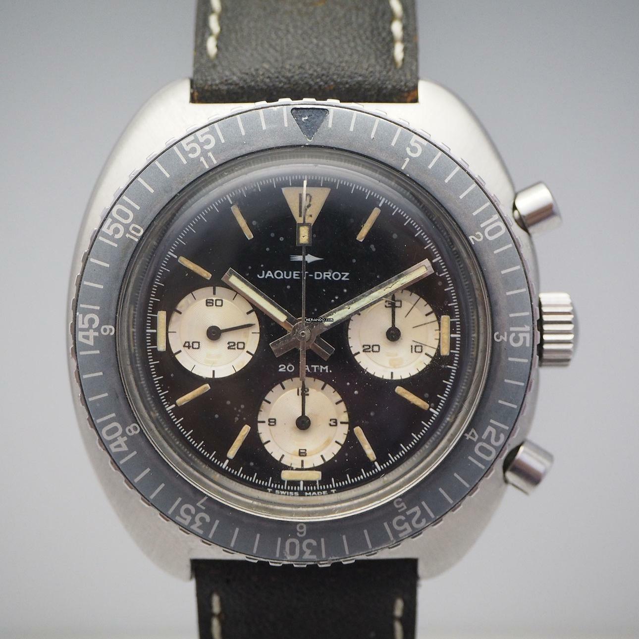  Jaquet-Droz Chronograph Vintage Valjoux 726 RARE </h1> 