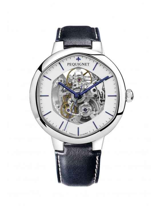  Pequignet Exagone Montre Exagone Squelette white 