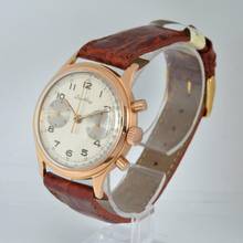 Thumbnail von Breitling Premier 777 chronograph first series rose gold 18KT 1946’s </h1>
