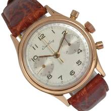 Thumbnail von Breitling Premier 777 chronograph first series rose gold 18KT 1946’s </h1>