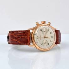 Thumbnail von Breitling Premier 777 chronograph first series rose gold 18KT 1946’s </h1>