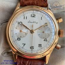 Thumbnail von Breitling Premier 777 chronograph first series rose gold 18KT 1946’s </h1>
