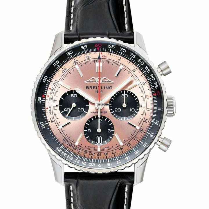  Breitling Navitimer AB0138241K1P1 - Navitimer Automatic Brown Dial Stainless Steel Men's Watch </h1> 