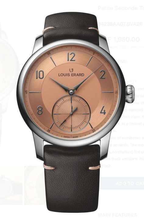  Louis Erard Petite Seconde Terracotta 39mm 