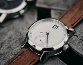 Thumbnail von Clockwheels Uhrrad 04 Steel Springende Stunde Jumping Hour handmade