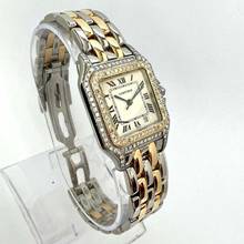 Thumbnail von Cartier Panthère Quartz 27mm 2 Row Gold 1.16TCW DIAMOND Watch </h1>