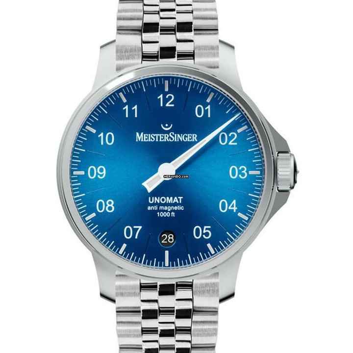  Meistersinger Unomat antimagnetische Einzeiger Herrenuhr Automatik UN918 