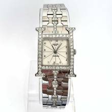 Thumbnail von Hermès Heure H 25mm Steel ~1.45TCW DIAMOND Watch </h1>