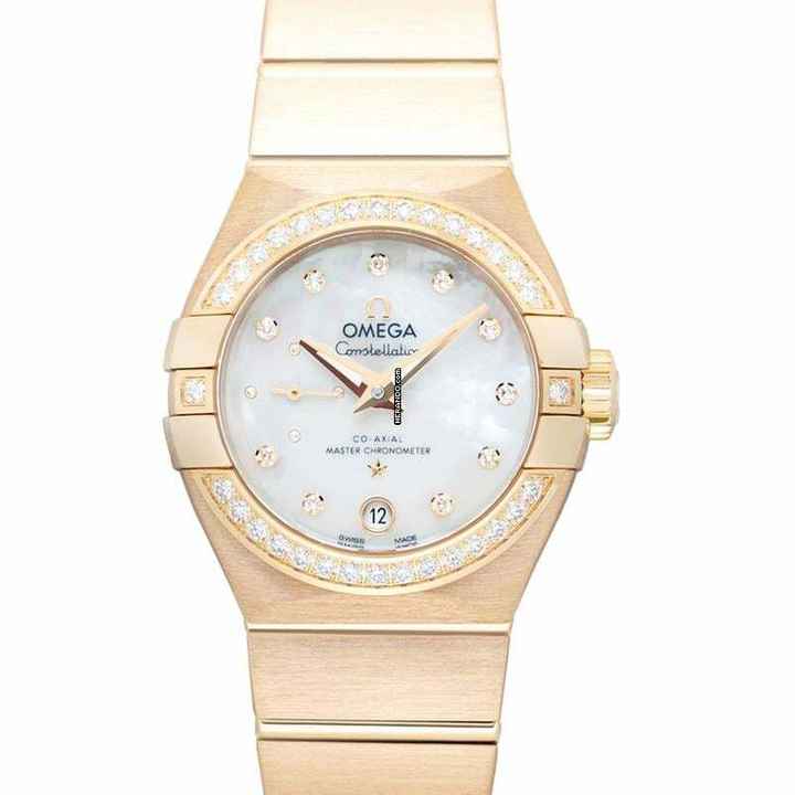  Omega Constellation Petite Seconde 127.55.27.20.55.002 - Constellation Automatic Mother of pearl Dial 18kt Yellow Gold Ladies </h1> 