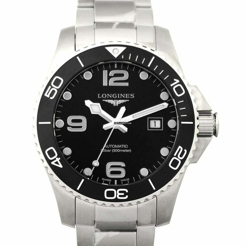  Longines HydroConquest L37824566 - HydroConquest Automatic Black Dial Men's Watch </h1> 