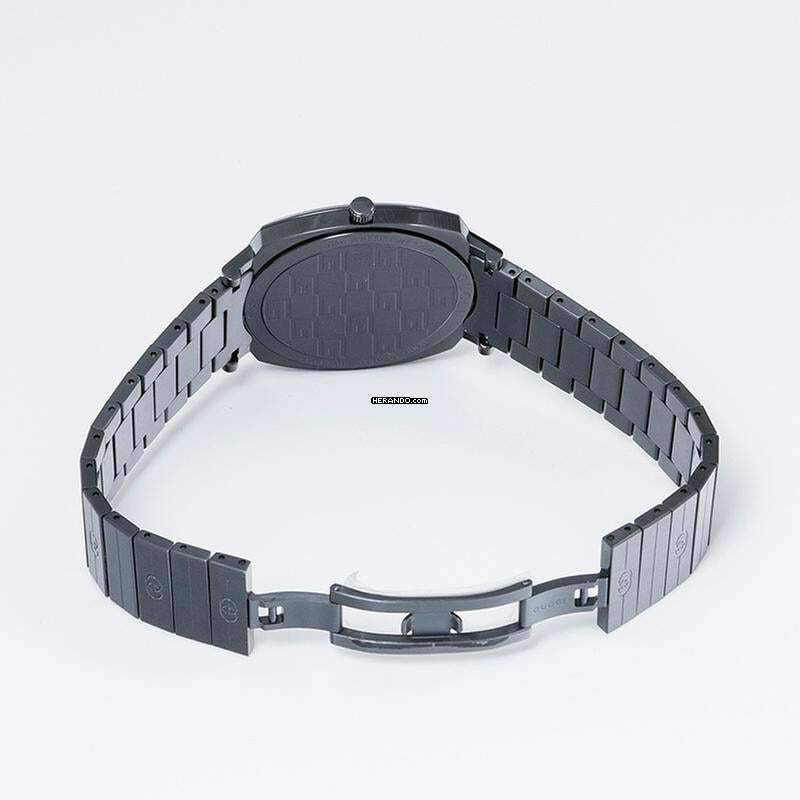 Thumbnail von Gucci YA157429 - Grip Quartz Black Dial Stainless Steel Unisex Watch </h1>