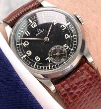 Thumbnail von Omega Rare Art Deco 30mm Ladys Damen Handwinding Unrestored Black Sector Dial </h1>