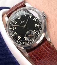 Thumbnail von Omega Rare Art Deco 30mm Ladys Damen Handwinding Unrestored Black Sector Dial </h1>