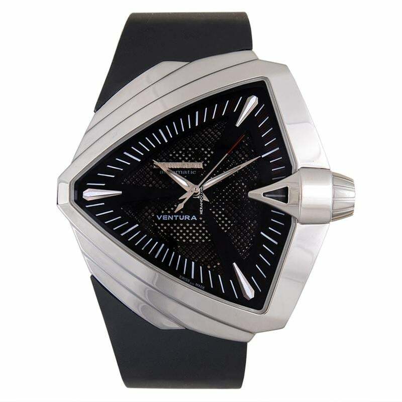 Hamilton Ventura H24655331 - Ventura Automatic Black Dial Stainless Steel Men's Watch </h1>