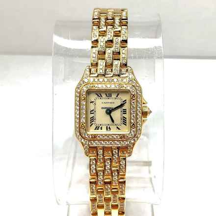  Cartier Panthère 23mm Quartz 18K Yellow Gold ~1.7TCW DIAMOND Watch </h1> 