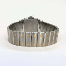 Thumbnail von Cartier Santos Galbée 29mm Quartz 2 Tone 1.70TCW Diamond Watch NEW Model </h1>