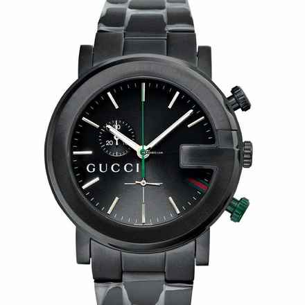  Gucci G-Chrono YA101331 - G-Chrono Quartz Black Dial Stainless Steel Men's Watch </h1> 