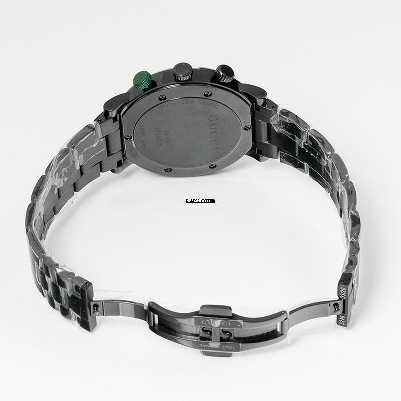 Thumbnail von Gucci G-Chrono YA101331 - G-Chrono Quartz Black Dial Stainless Steel Men's Watch </h1>